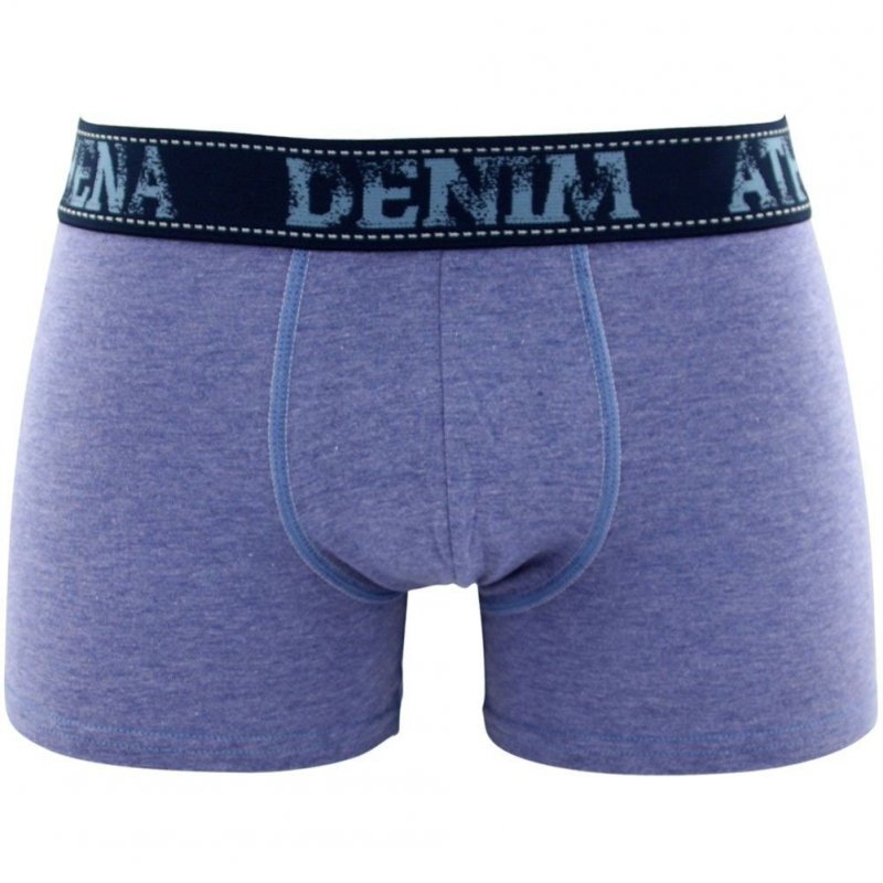 ATHENA Boxer Homme Coton DENIM Indigo Chiné